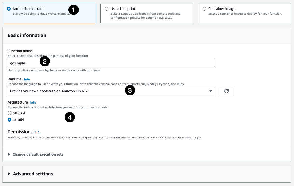 Lambda Console